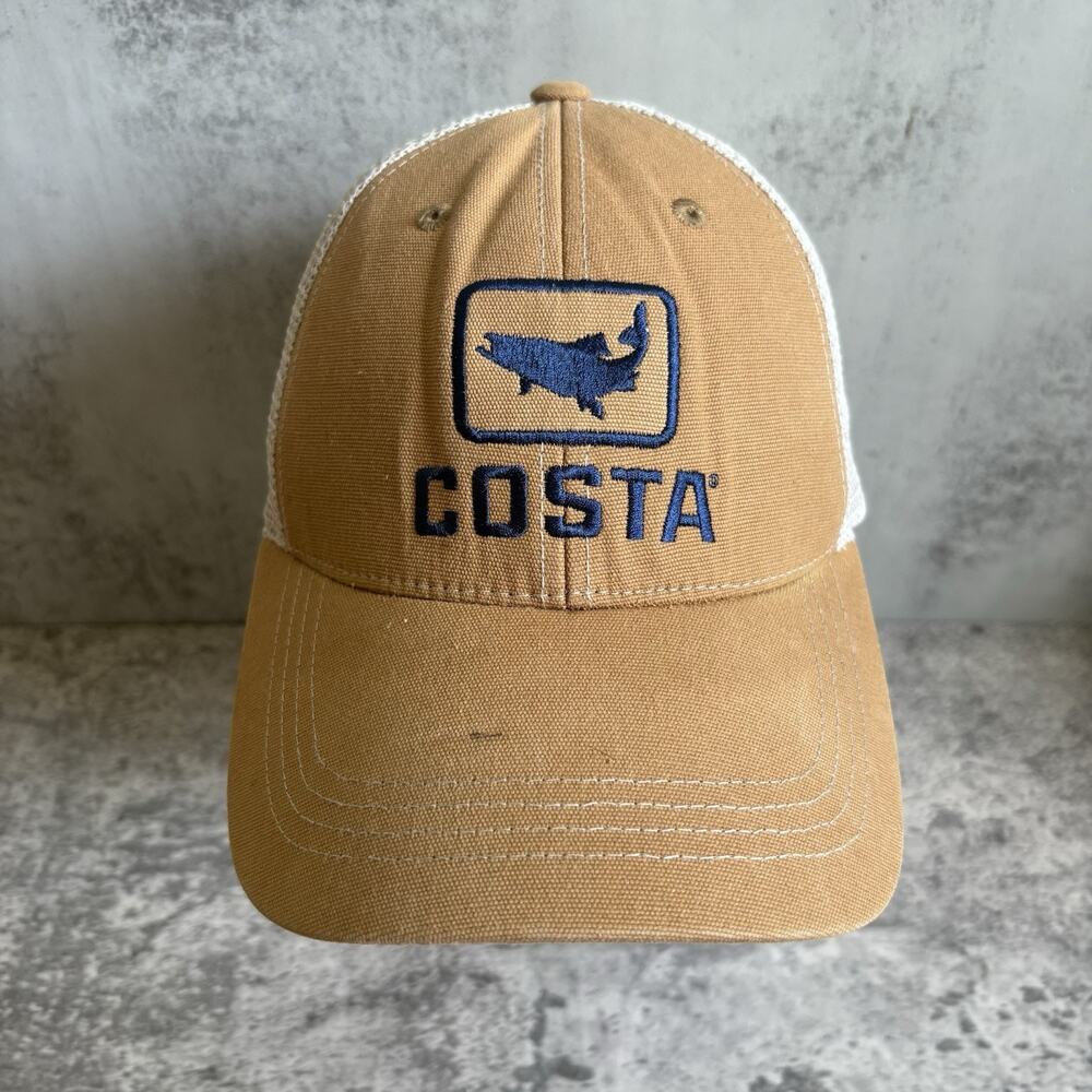 Brown Costa SnapBack Trucker Hat Men’s Adjustable Cap Beach Fishing
